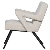 ARMCHAIR CL BOUCLE NATURAL - CHAIRS, STOOLS